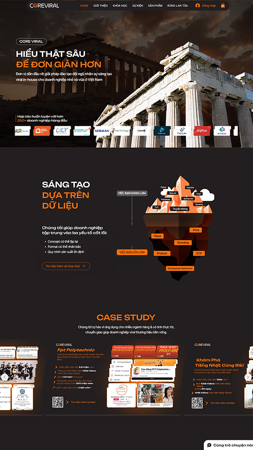 Landing page khách hàng Web1trang