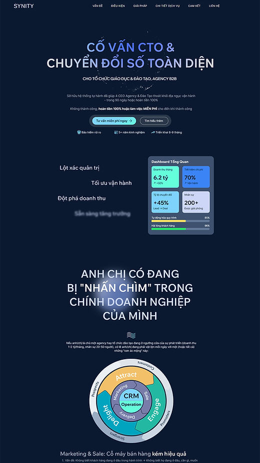 Landing page khách hàng Web1trang