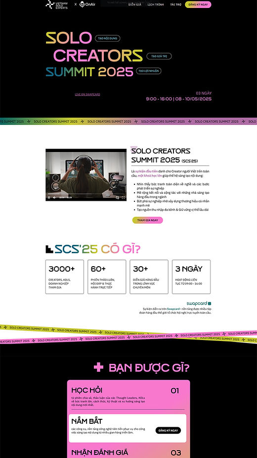 Landing page khách hàng Web1trang