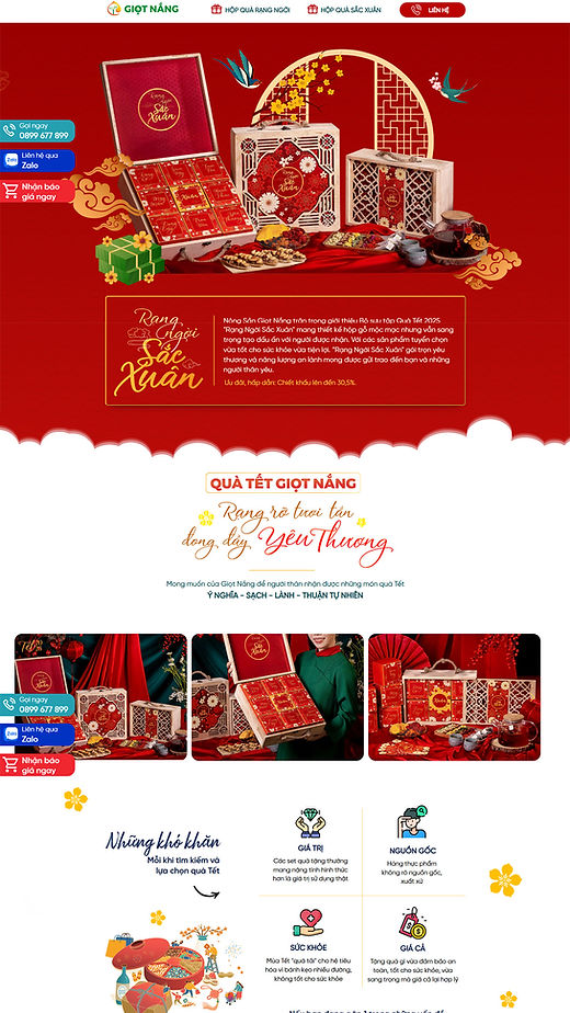 Landing page khách hàng Web1trang