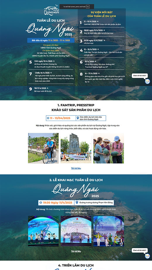 Landing page khách hàng Web1trang