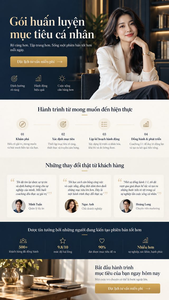 Template landing page Coaching 1-1